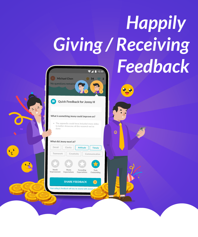 Happily Giving Receiving Feedback