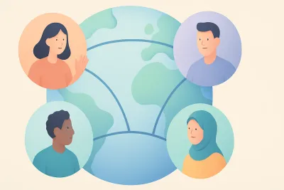 An image representing connected teams across distances